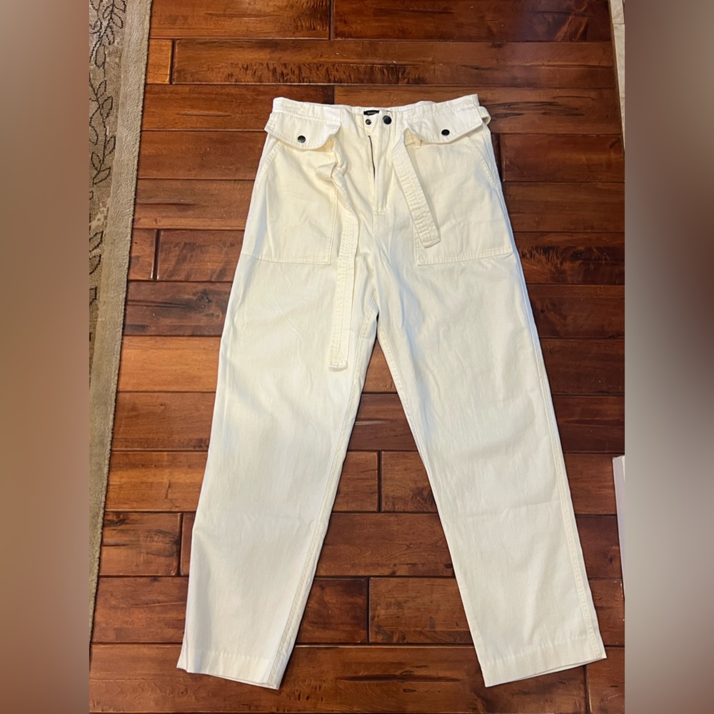 BANANA REPUBLIC NWT tie front white jeans